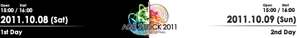 AGESTOCK2011 in TOKYO DOME CITY HALL supported by Microsoft｜エイジストック2011